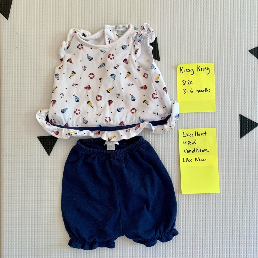 Kissy kissy girls nautical outfit